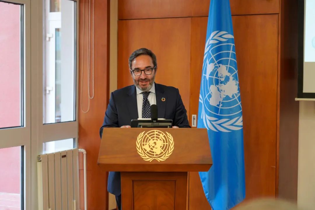 联合国副秘书长兼联合国项目事务署执行主任豪尔赫·莫雷拉·达席尔瓦闭幕致辞（图片来源：© UN China）